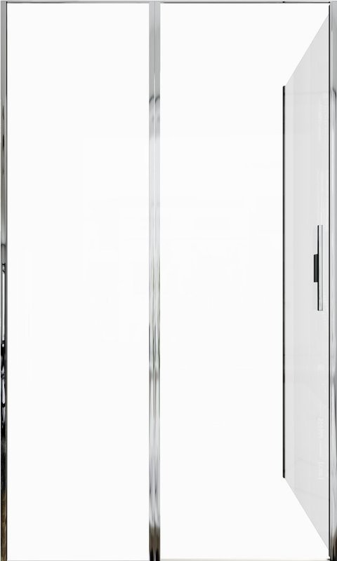 Душевой уголок Allen Brau Priority 120x80, профиль хром, стекло прозрачное