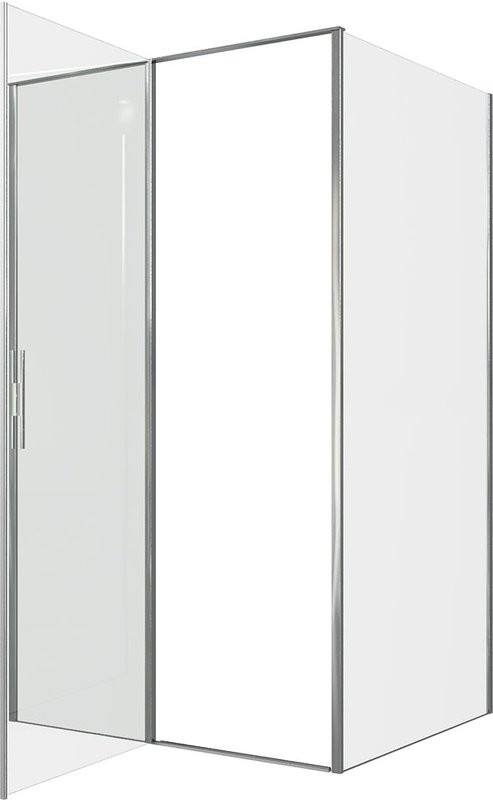 Душевой уголок Allen Brau Priority 120x80, профиль хром, стекло прозрачное