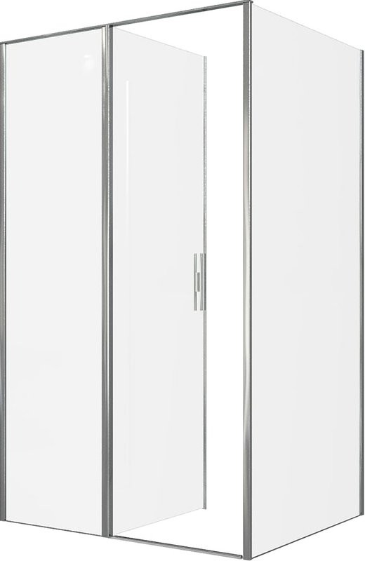 Душевой уголок Allen Brau Priority 120x80, профиль хром, стекло прозрачное