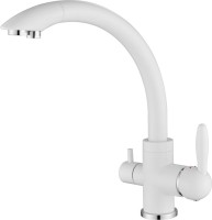 Комплект Мойка Omoikiri Sakaime 60-2-WH белая + Смеситель Paulmark Essen Es213001-431 белый матовый