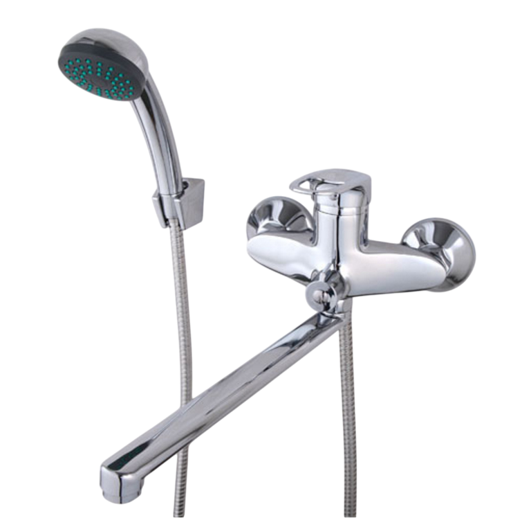 Смеситель с длинным изливом для ванны Frap H220 F22004 хром