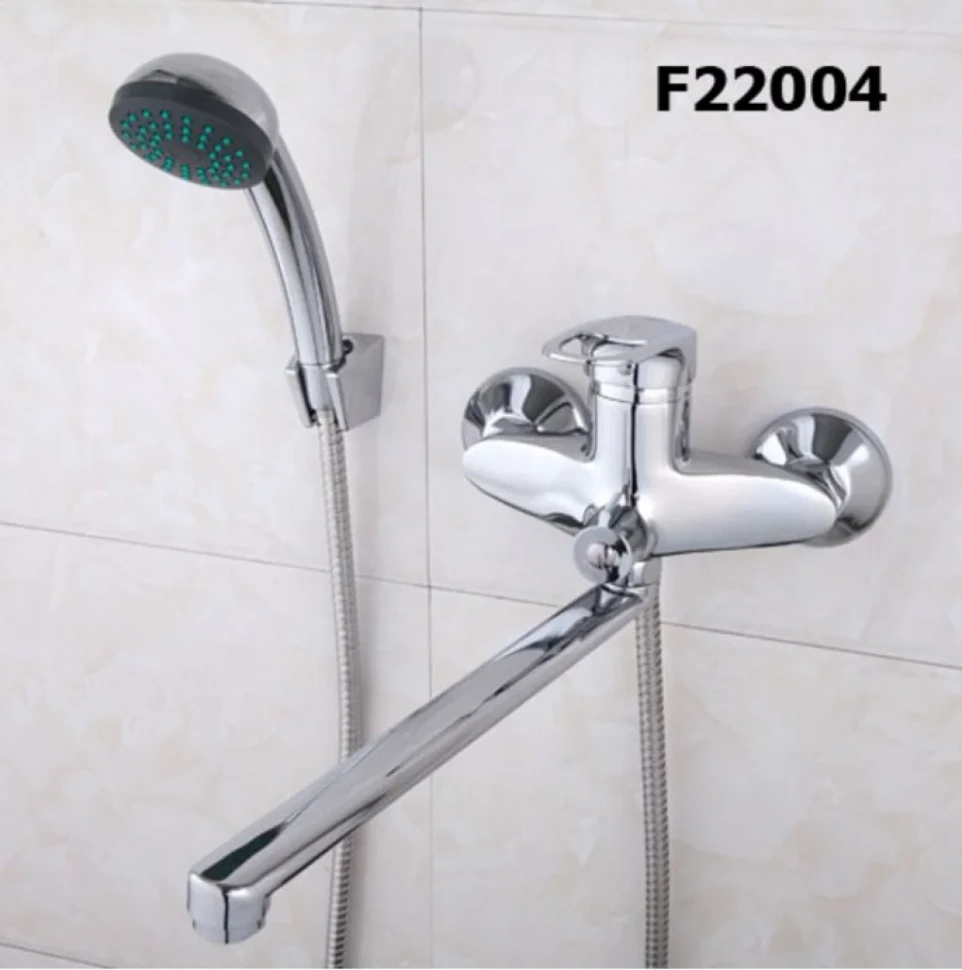 Смеситель с длинным изливом для ванны Frap H220 F22004 хром