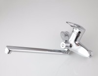 Смеситель с длинным изливом для ванны Frap H220 F22004 хром Смеситель с длинным изливом для ванны Frap H220 F22004 хром