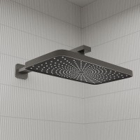 Комплект для ванной IDDIS Parker Душевой комплект IDDIS Parker PARGM03i68 С ВНУТРЕННЕЙ ЧАСТЬЮ + Смеситель для раковины PARGM00i01, матовый графит