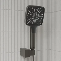 Комплект для ванной IDDIS Parker Душевой комплект IDDIS Parker PARGM03i68 С ВНУТРЕННЕЙ ЧАСТЬЮ + Смеситель для раковины PARGM00i01, матовый графит
