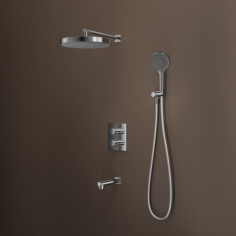 Душевой комплект IDDIS Duna DUNSBSTi68 С ВНУТРЕННЕЙ ЧАСТЬЮ, глянцевый хром