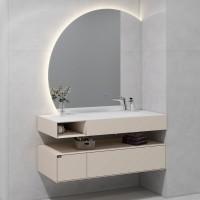 Зеркало Black&White 955.MR1000R с подсветкой и антизапотевателем Зеркало Black&White 955.MR1000R с подсветкой и антизапотевателем