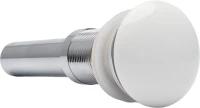 Донный клапан для раковины AQUAme AQM7002-0W без перелива, белый Донный клапан для раковины AQUAme AQM7002-0W без перелива, белый
