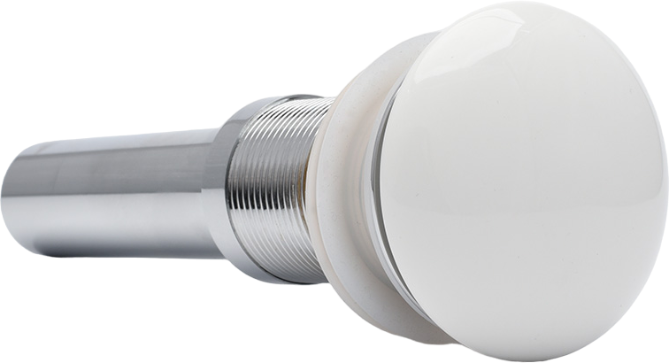 Донный клапан для раковины AQUAme AQM7002-0W без перелива, белый