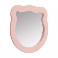 Зеркало AQUATON Каспер Мишка фигурное, розовое матовое