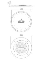 Верхний душ Raglo R452 R452.04 хром