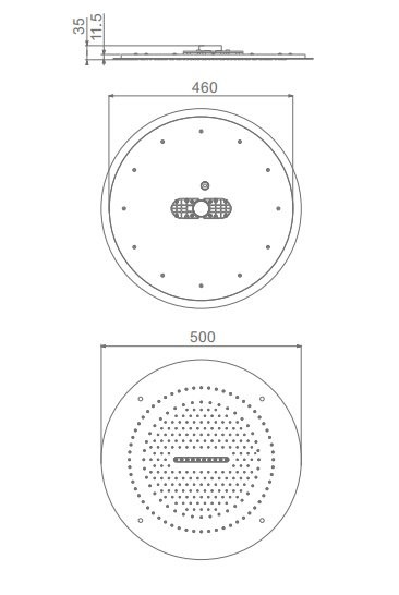 Верхний душ Raglo R452 R452.04 хром
