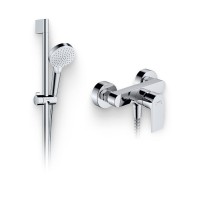 Душевой комплект Смеситель для душа Hansgrohe Rebris E 72650000 хром + Гарнитур Crometta Vario 650 26532400