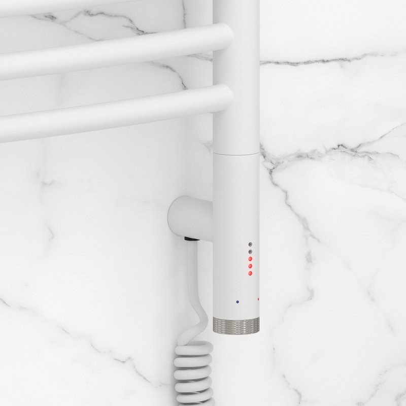 Полотенцесушитель электрический Сунержа Богема 3.1 30-6003-6050 70x55 см, подключение справа, матовый белый, лесенка