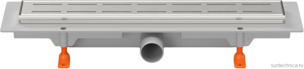 Душевой трап (лоток) MCH Chudej Line CH350LN 35 см, решетка хром, с сифоном