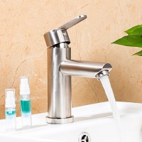 Смеситель для раковины Frap F10801 сатин Смеситель для раковины Frap F10801 сатин