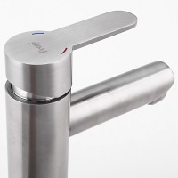 Смеситель для раковины Frap F10801 сатин Смеситель для раковины Frap F10801 сатин