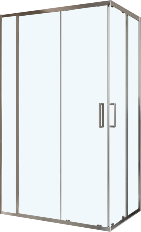 Душевой уголок BelBagno Luce AH-21-125/100-C-Cr профиль хром, стекло прозрачное