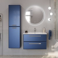 Тумба с раковиной Cezares Eco Cer 80 ручки серые, sapfiro