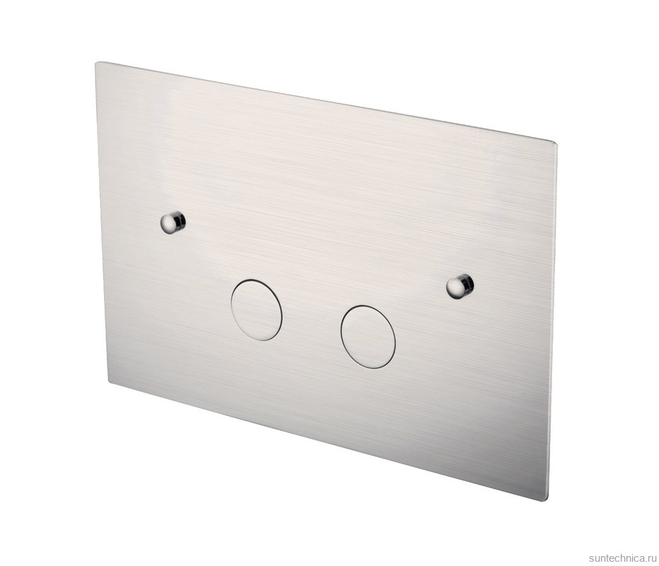 Кнопка смыва для унитаза Boheme 647-NB латунь, цвет nickel brush, ультраплоская