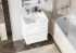 Мебель для ванной AQUATON Сканди 55 белый глянец, белый матовый