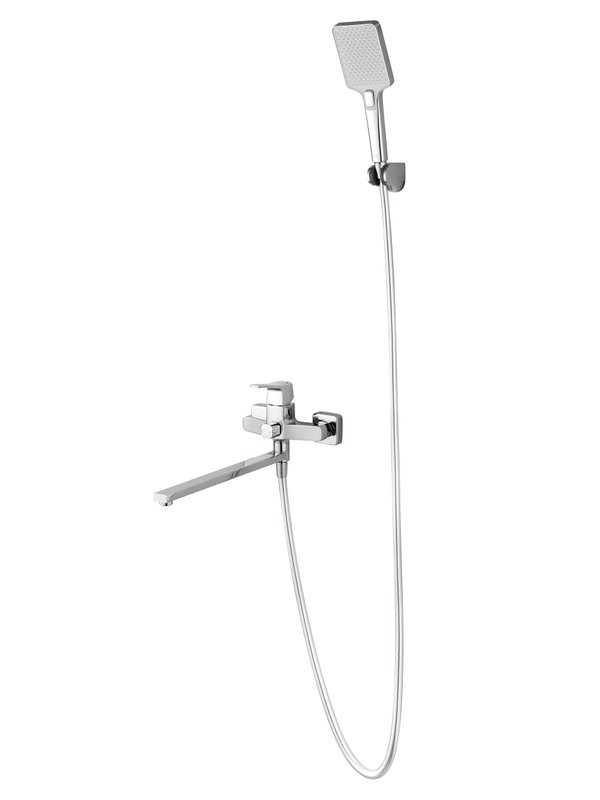 Смеситель с длинным изливом для ванны Wonzon & Woghand Flex WW-639906-CR хром