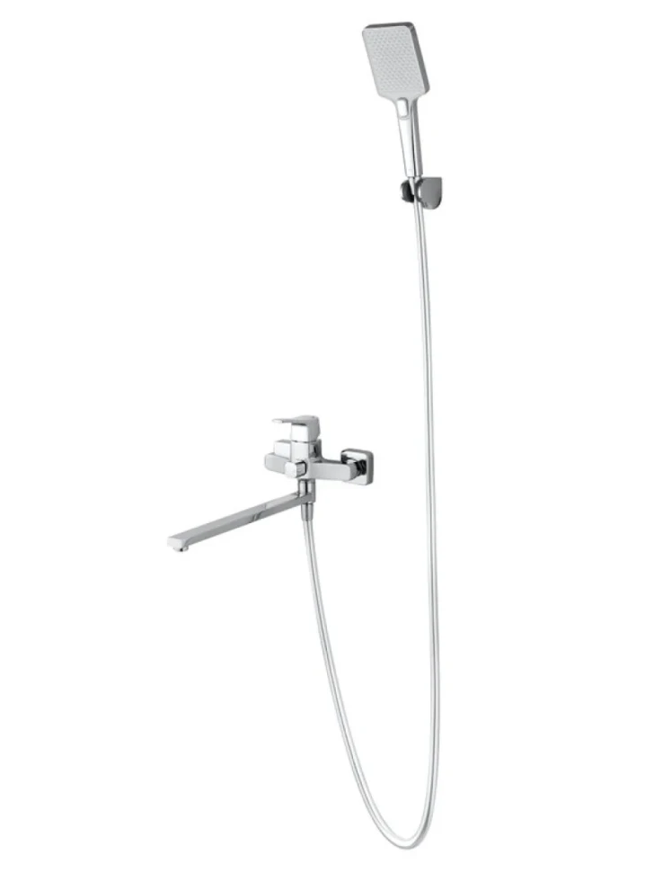 Смеситель с длинным изливом для ванны Wonzon & Woghand Flex WW-639906-CR хром