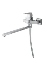 Смеситель с длинным изливом для ванны Wonzon & Woghand Flex WW-639906-CR хром Смеситель с длинным изливом для ванны Wonzon & Woghand Flex WW-639906-CR хром