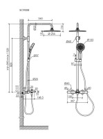 Душевая стойка Sancos SC9008BN