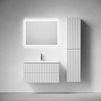 Тумба с раковиной Sancos Snob R 90 подвесная, bianco, раковина СN7019