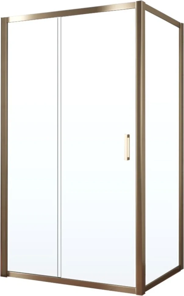 Душевой уголок Vegas Glass ZP+ZPV Tur Novo 110*80 05 01 профиль бронза, стекло прозрачное