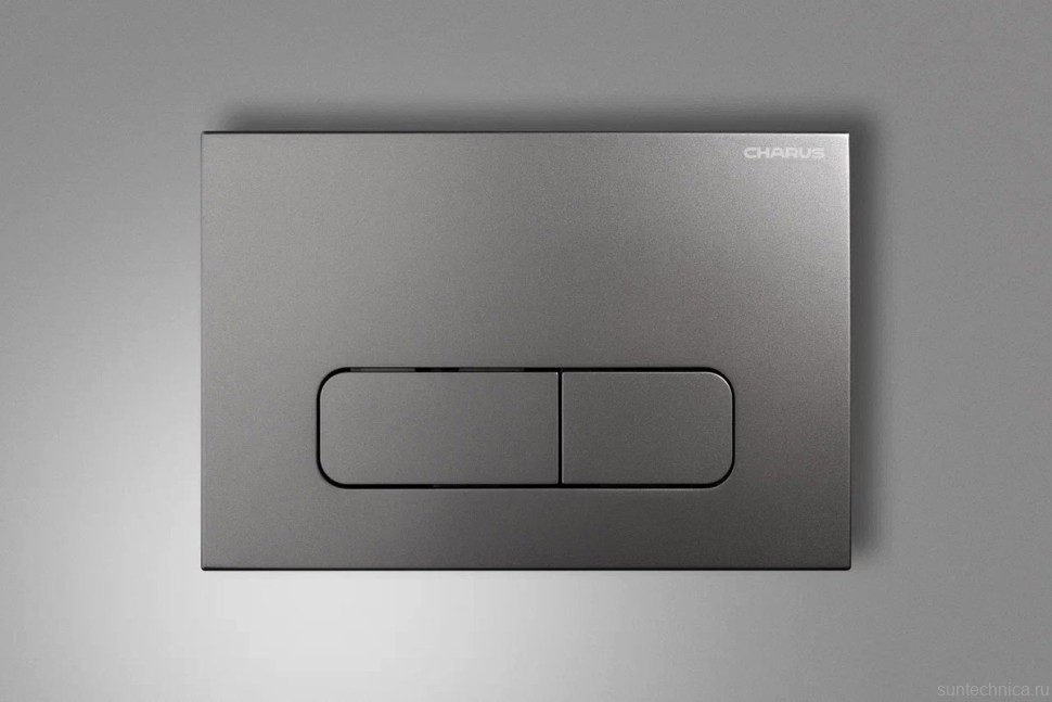 Кнопка смыва для унитаза CHARUS Elegia FP.320.GRP.01 АБС-пластик, цвет графит