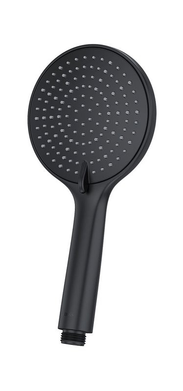 Смеситель для ванны с душем IDDIS Aiger AIGBL00i02WA + Душевая лейка Optima Home OPH3F0Bi18 + Душевой шланг OPH15BLi19 + Настенный держатель Shower Holder 080BL00i53 матовый черный