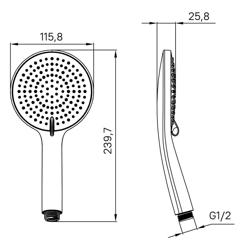 Смеситель для ванны с душем IDDIS Aiger AIGBL00i02WA + Душевая лейка Optima Home OPH3F0Bi18 + Душевой шланг OPH15BLi19 + Настенный держатель Shower Holder 080BL00i53 матовый черный