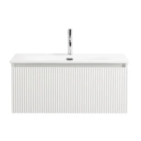 Тумба с раковиной BelBagno Uno 80 подвесная, 1 ящик, bianco opaco