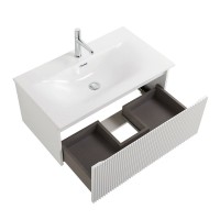 Тумба с раковиной BelBagno Uno 80 подвесная, 1 ящик, bianco opaco