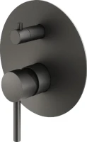 Встраиваемый смеситель для душа и ванны Plumberia Selection Ixo KIT1901GR С ВНУТРЕННЕЙ ЧАСТЬЮ, матовый графит