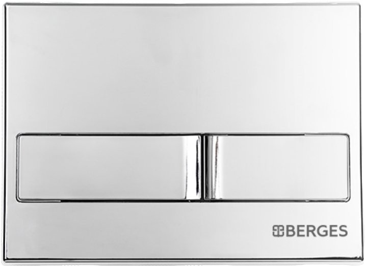 Кнопка смыва Berges Novum L3 хром, глянец