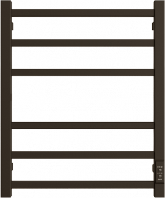 Полотенцесушитель электрический Двин L plaza neo 60/50 чёрный матовый