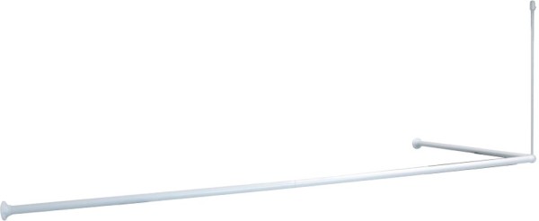 Карниз для ванны IDDIS 180x90 см, угловой, белый