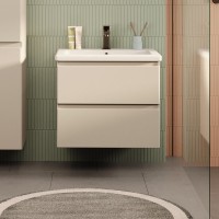 Тумба под раковину без столешницы SanStar Riana 60 подвесная, cappuccino