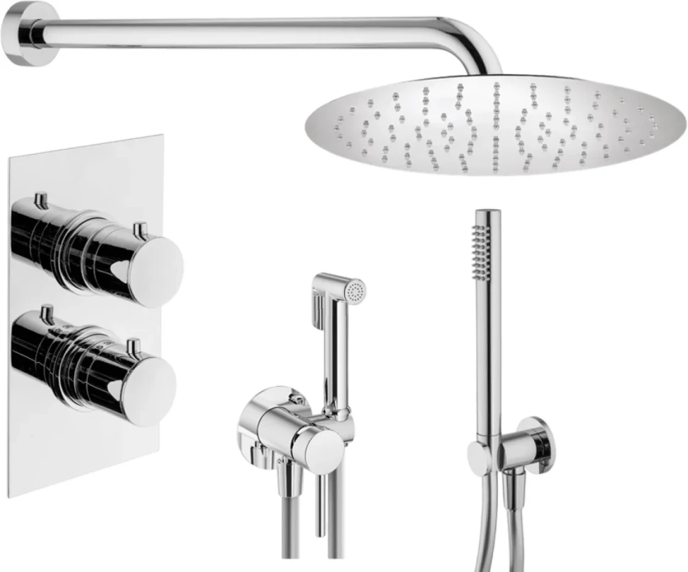 Комплект для ванной Plumberia Selection Ixo KITZXOT18QCR С ВНУТРЕННЕЙ ЧАСТЬЮ, хром