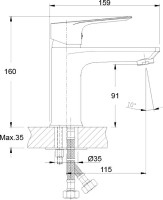 Смеситель для раковины Rossinka RS27 -11