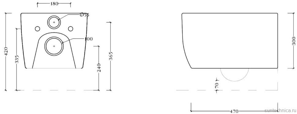 Унитаз подвесной ArtCeram Monet Rimless