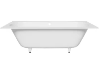Ванна из искусственного камня Salini Ornella Axis S-Sense 190x90 см, встраиваемая, матовая белая, на ножках