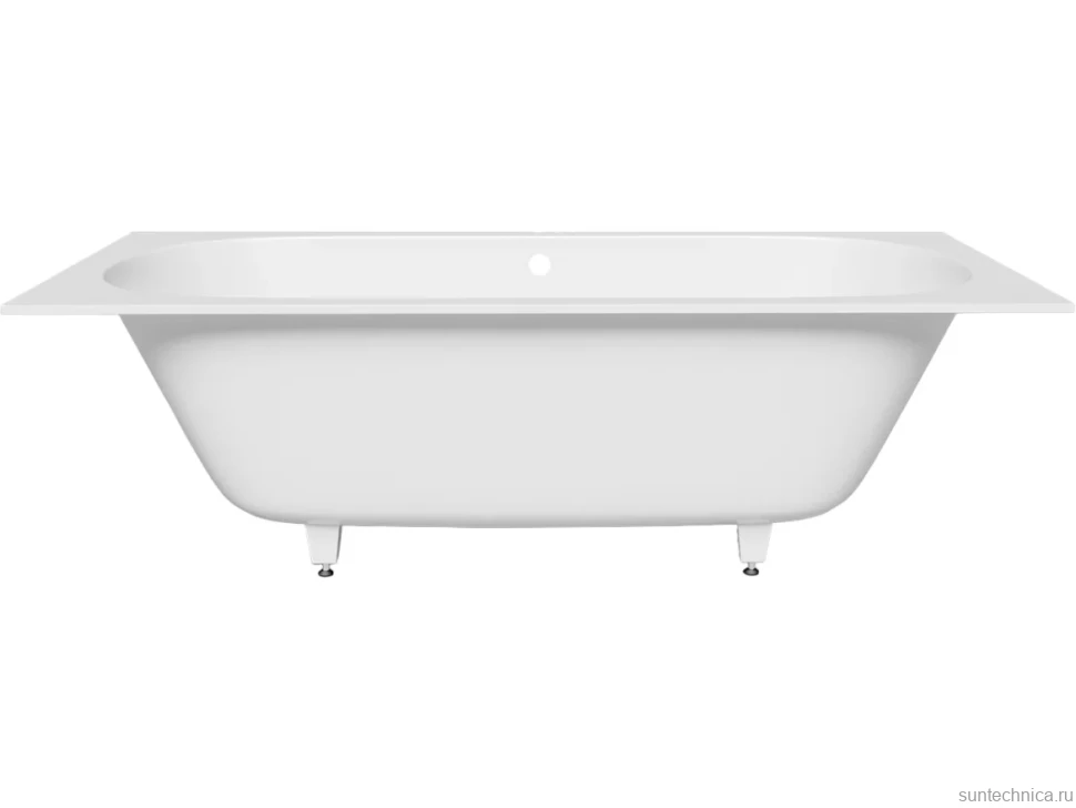 Ванна из искусственного камня Salini Ornella Axis S-Sense 190x90 см, встраиваемая, матовая белая, на ножках