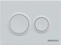 Система инсталляции для унитазов Berges Novum O4 с кнопкой смыва, белая soft touch