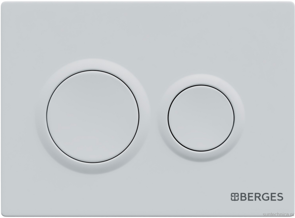 Система инсталляции для унитазов Berges Novum O4 с кнопкой смыва, белая soft touch