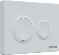 Система инсталляции для унитазов Berges Novum O4 с кнопкой смыва, белая soft touch
