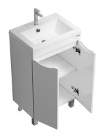 Мебель для ванной комнаты Grossman Виста 50 напольная, белый глянец